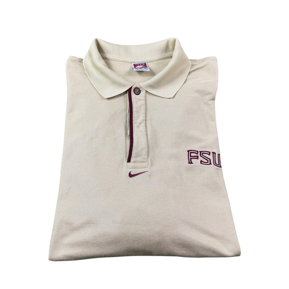 Nike X FSU Seminoles Center Swoosh Team Nike Polo‎ Short Size Y2K XL